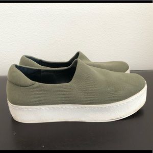 Army Green Platform Sneakers